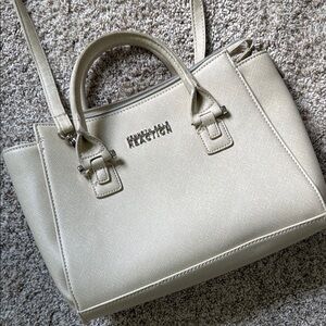 Kenneth Cole Reaction Cream Satchel with Textured Finish